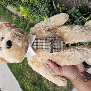 Plaid Tie Teddy Bear Fathers Day 2004.